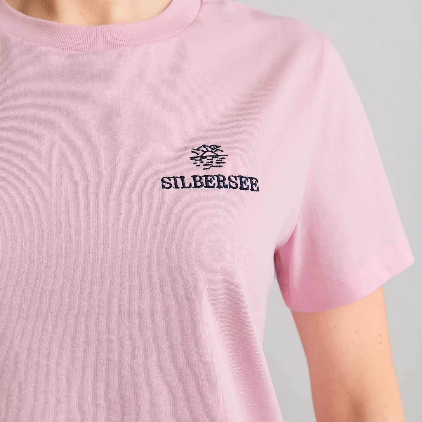Detailaufnahme Silbersee Marina T-Shirt - Pastellrosa