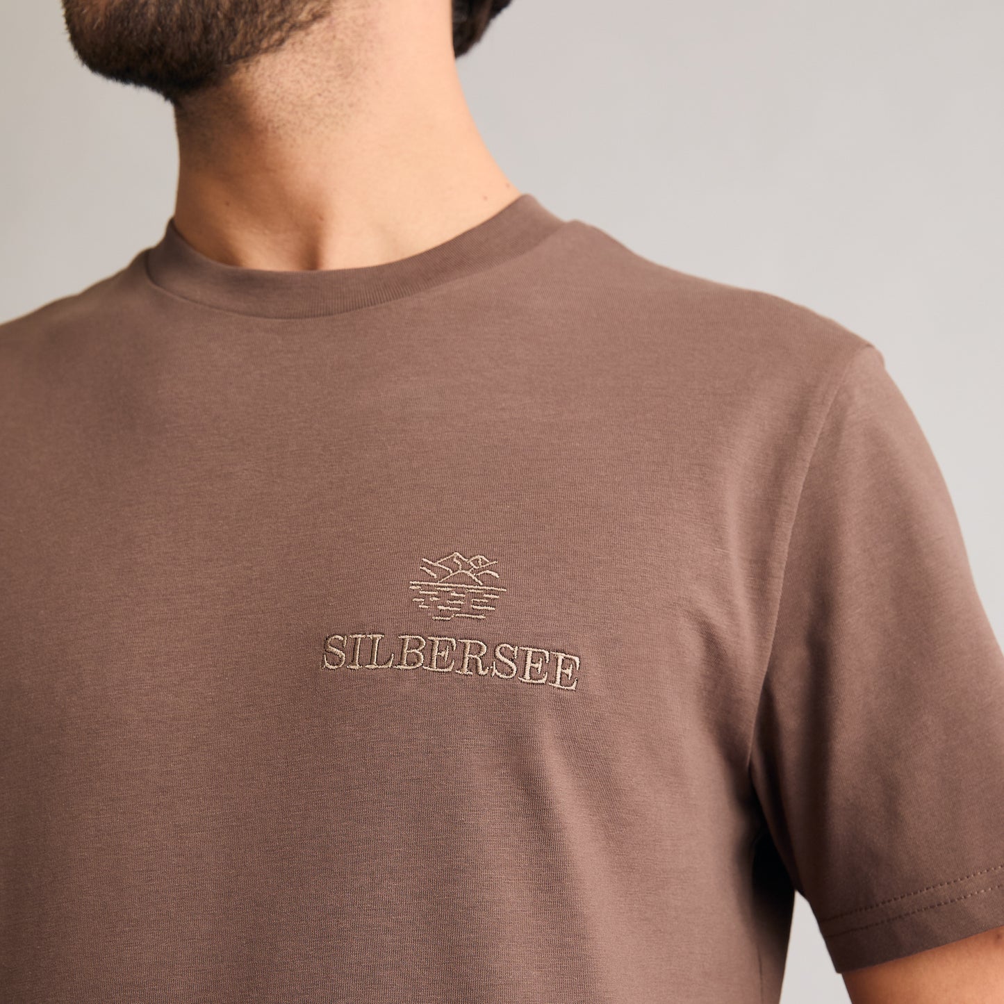 Detailaufnahme Silbersee Classic T-Shirt - Mocha