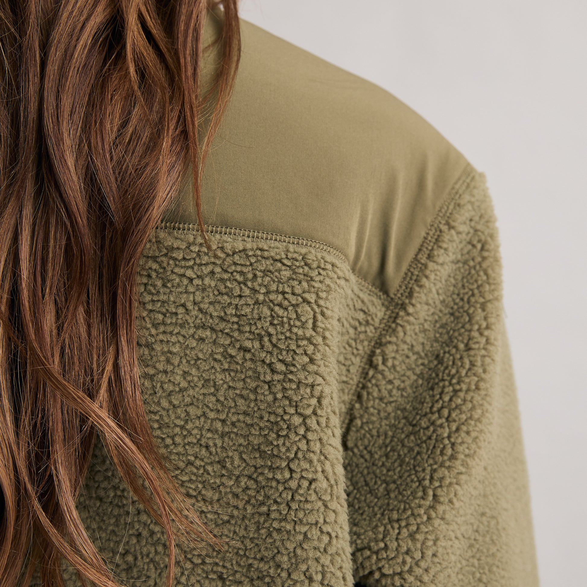 Detailaufnahme Silbersee Core Fleece - Green