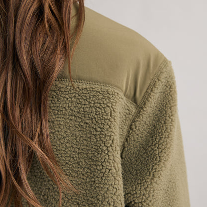 Detailaufnahme Silbersee Core Fleece - Green