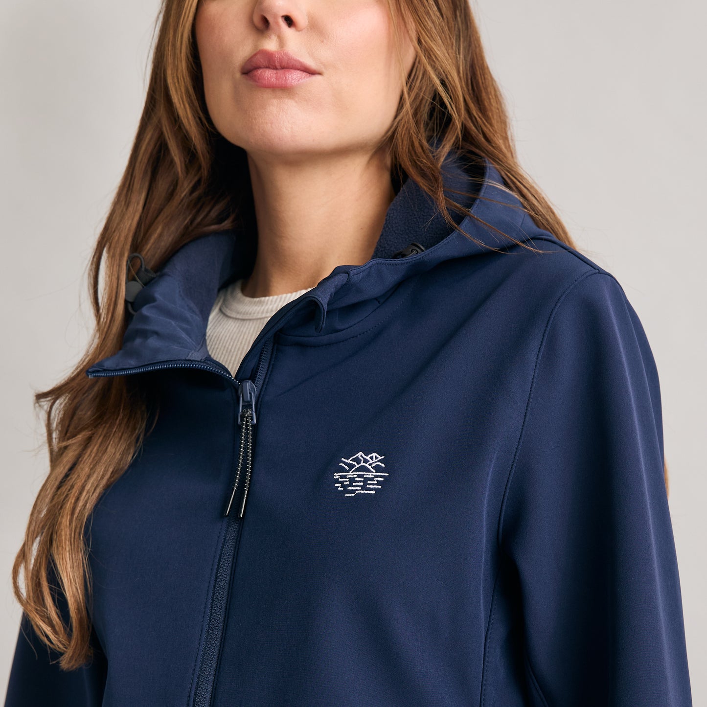 Detailaufnahme Silbersee Alpine Softshell Jacke - Blue