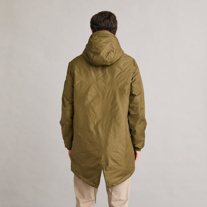 Silbersee British Parker - Khaki am Herren Model hinten getragen
